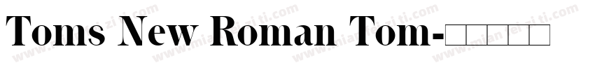 Toms New Roman Tom字体转换